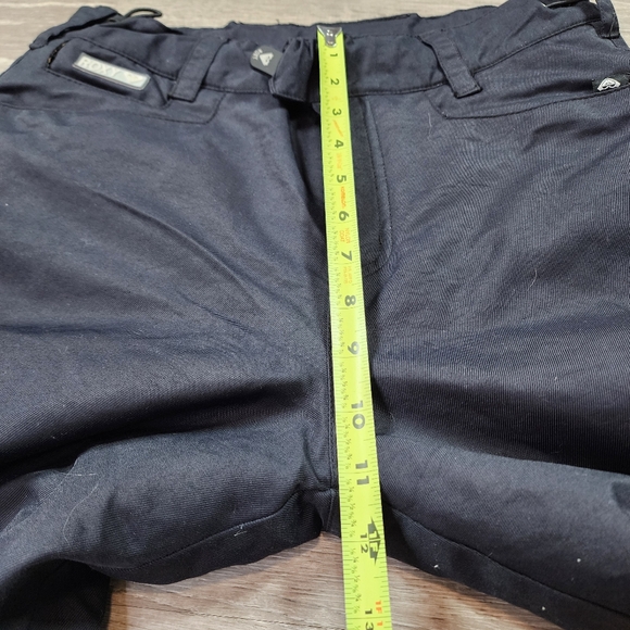 ROXY Black Animal Print & Studded Silver Logo Ski Snowboard Snow Pant Small - Picture 12 of 16